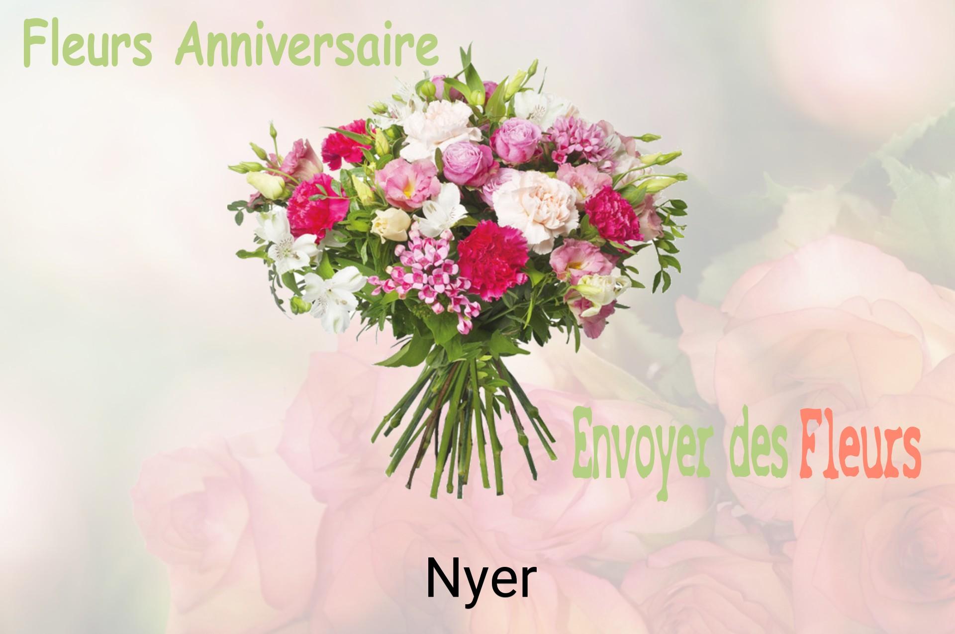 Bouquet de fleurs d’anniversaire livré à Nyer